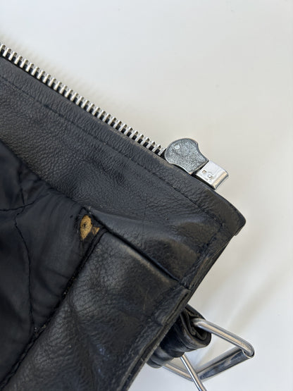 Vintage ramones biker leather jacket