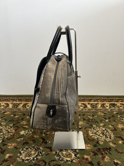 Vintage y2k Dior by John Galliano double saddle denim bowling bag