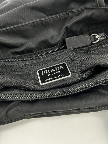 Vintage y2k prada tessuto city nylon triangle logo handbag