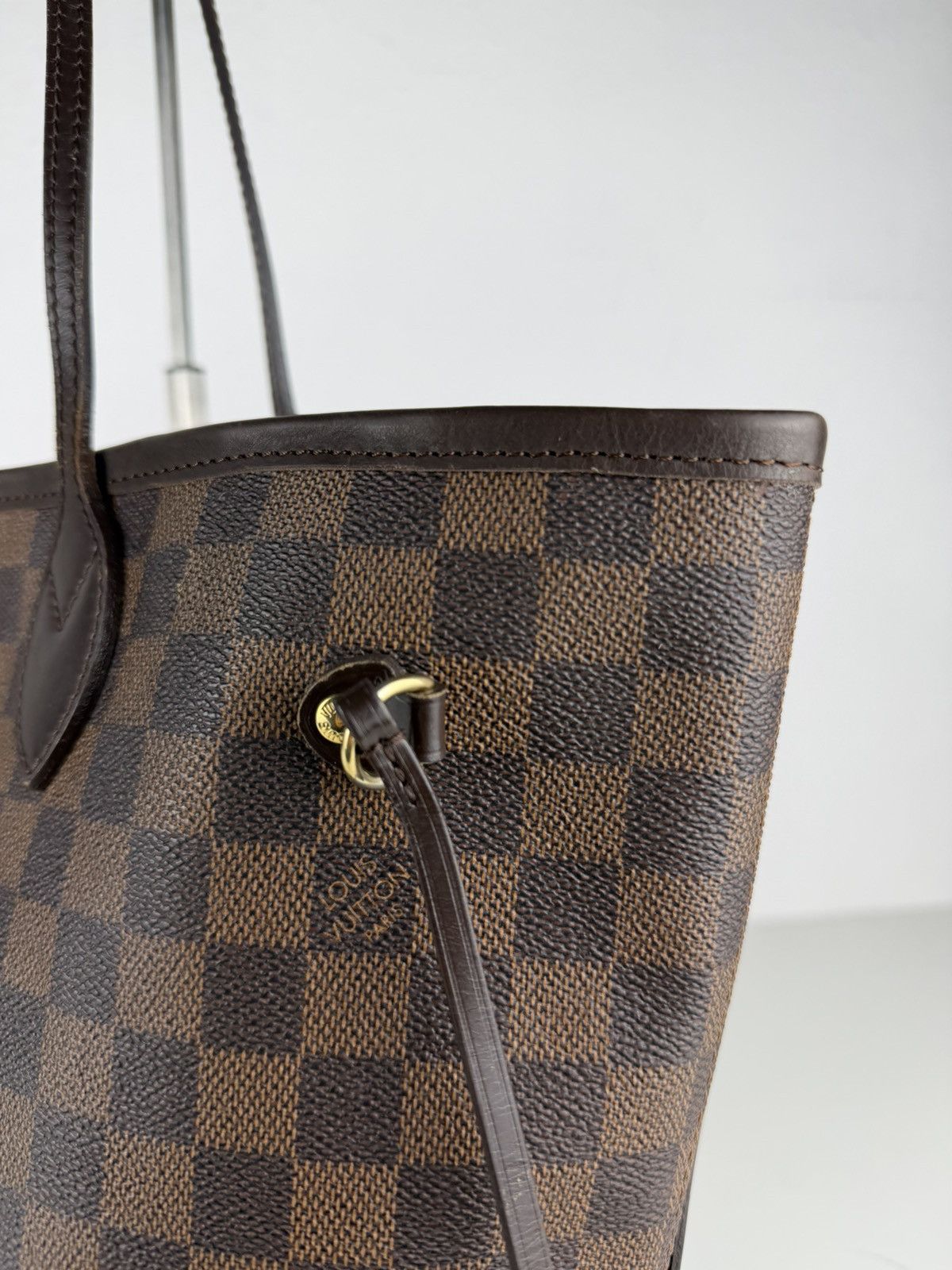 Louis Vuitton damier ebene neverfull mm tote bag