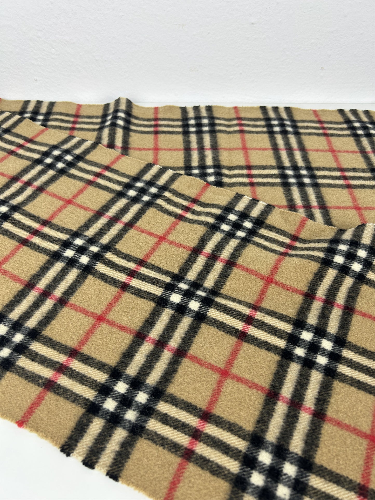 Vintage Burberry nova check cashmere scarf