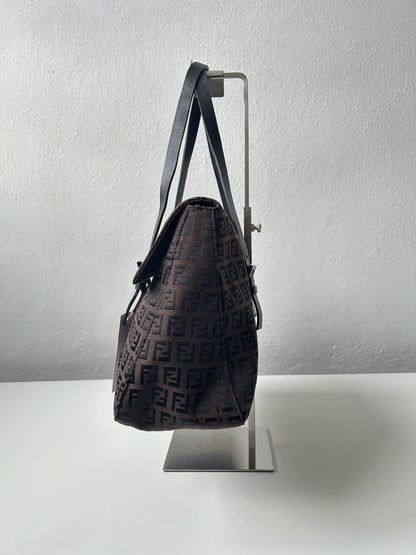 Fendi zucchino monogram canvas handbag