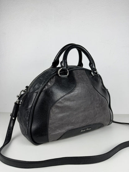 Miu Miu leather bowling bag