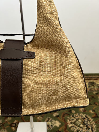 Bottega Veneta intrecciato leather hobo handbag in brown