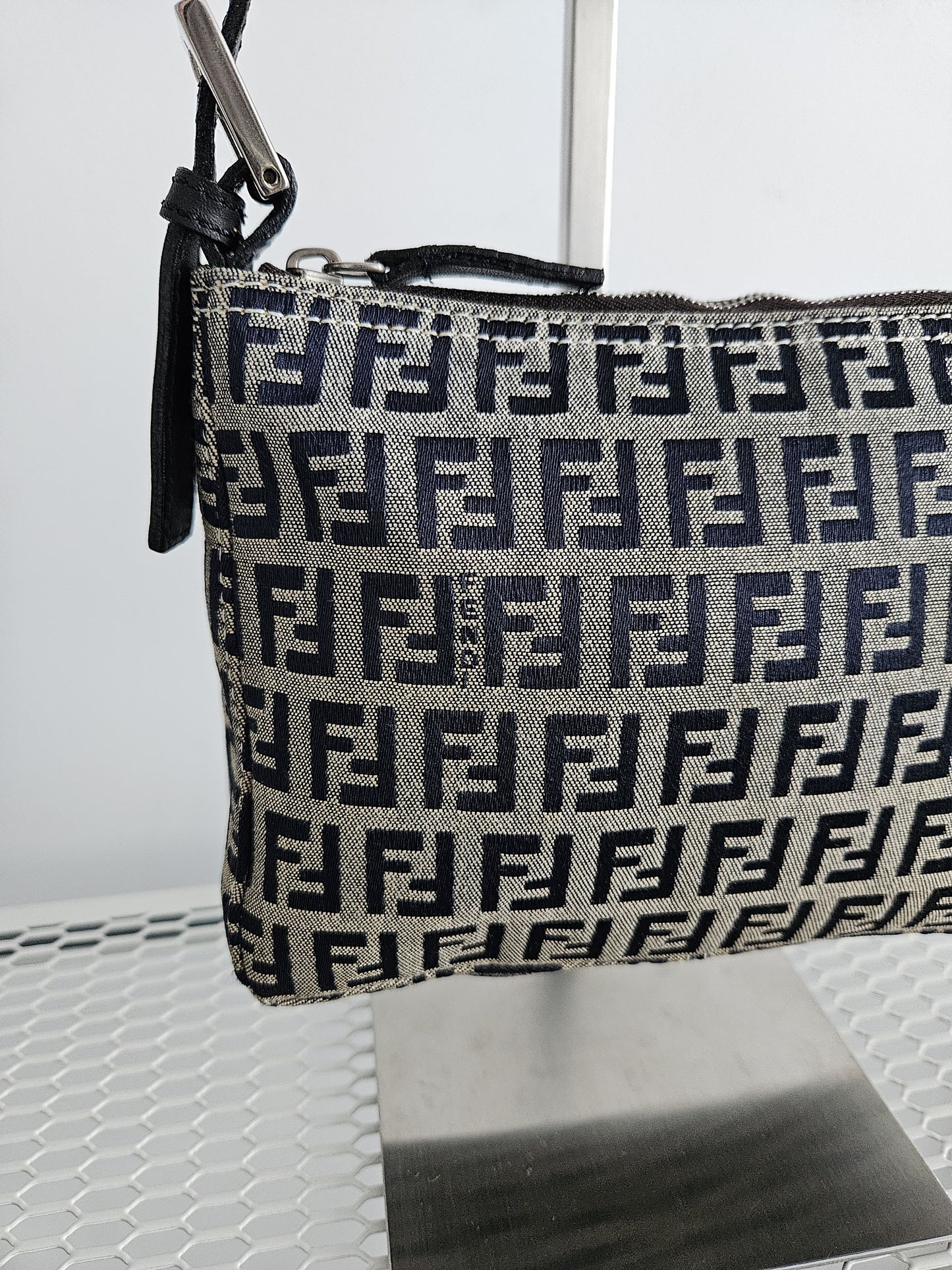 Fendi zucchino ff monogram canvas mini bag pochette