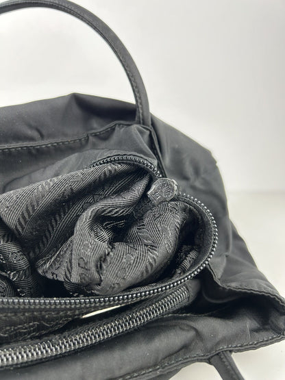 Vintage y2k prada tessuto city nylon triangle logo handbag