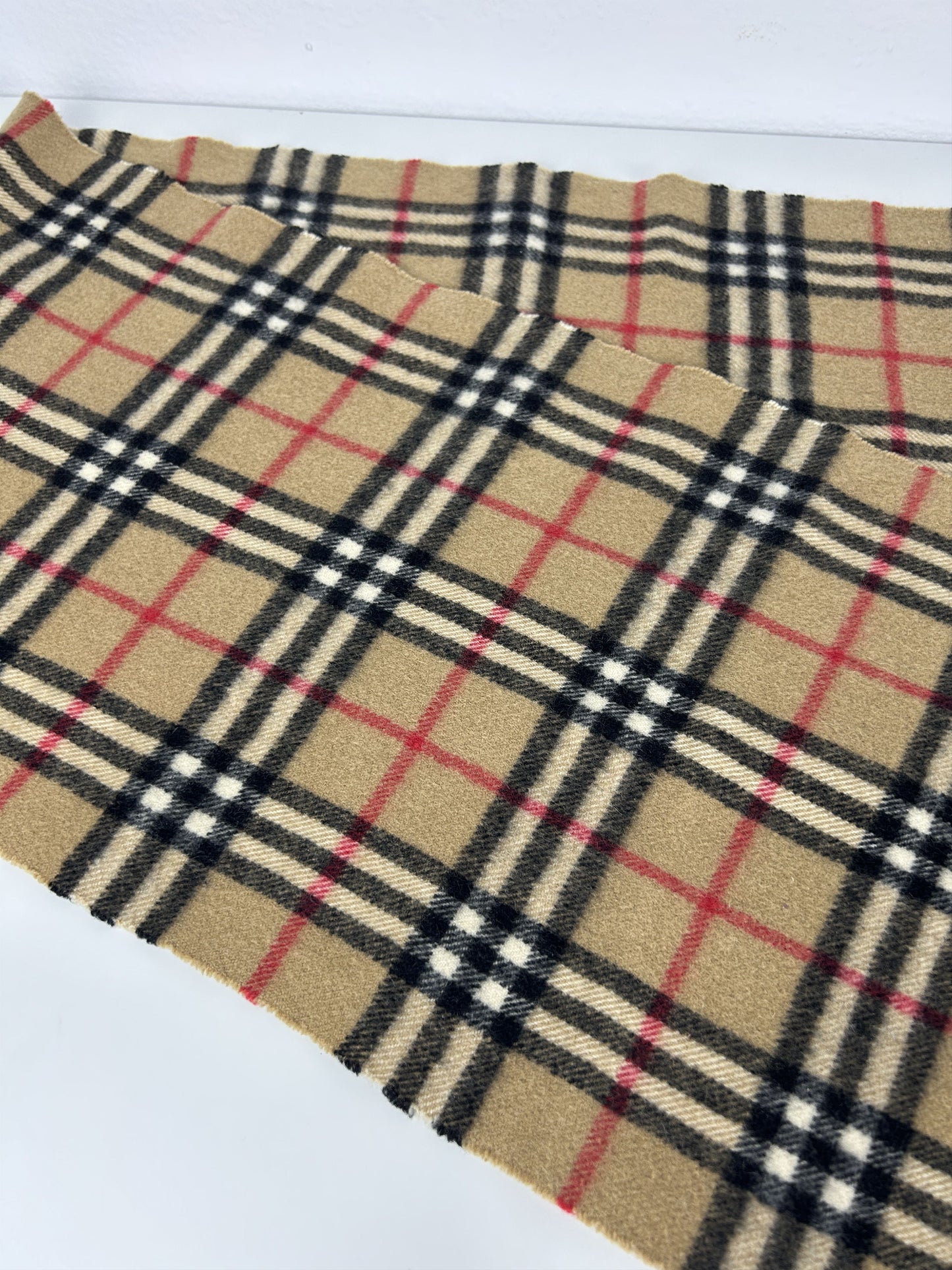 Vintage Burberry nova check cashmere scarf