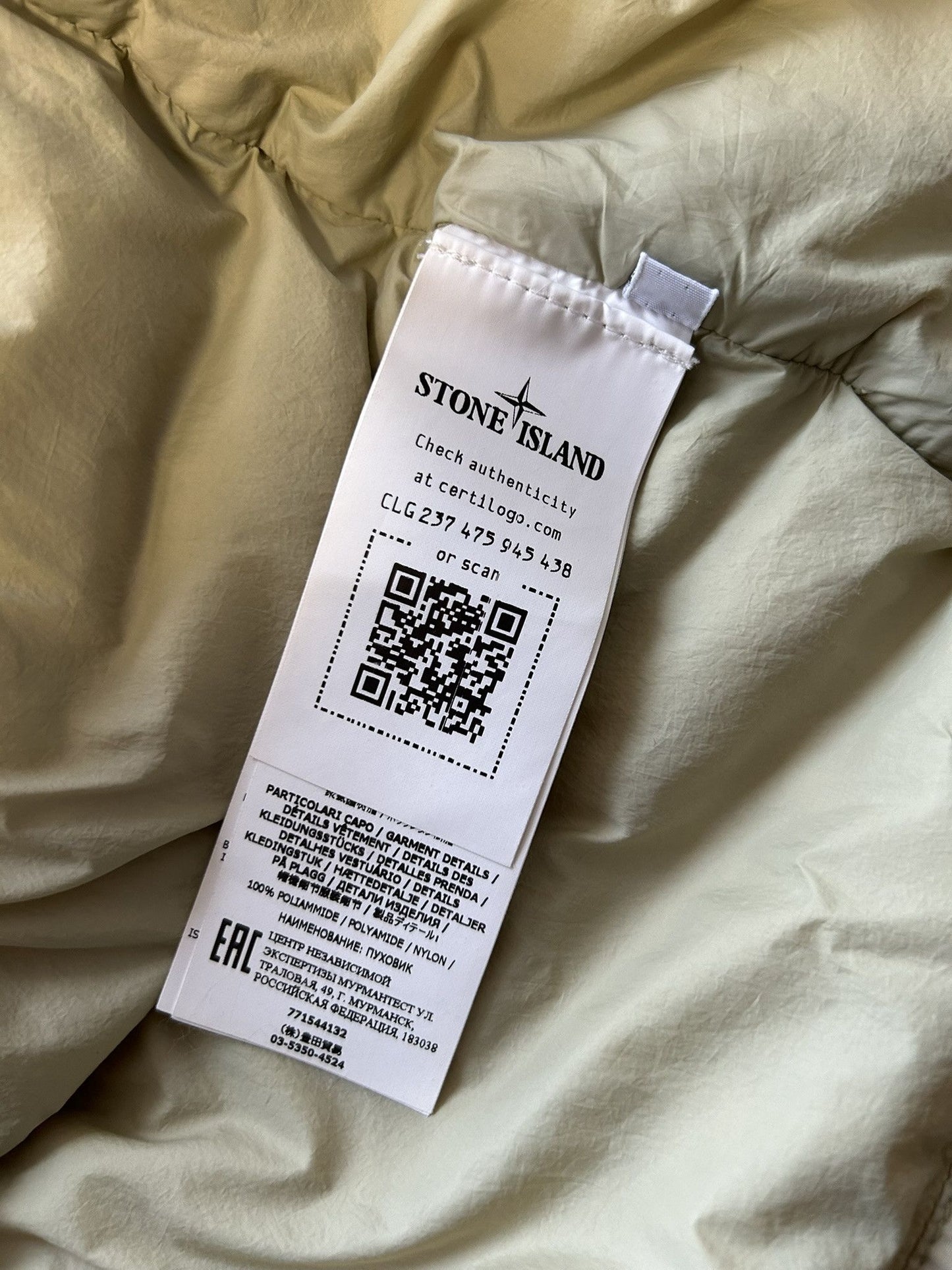 Stone island naslan light watro down-tc puffer jacket