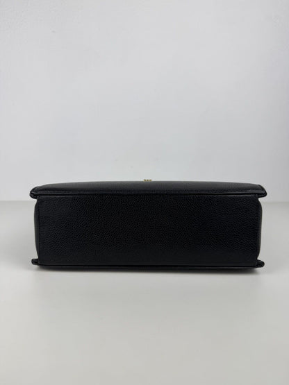 Vintage Chanel caviar 2.55 executive tote mini size