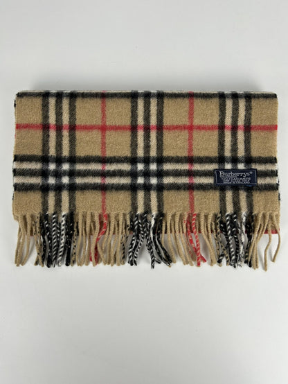 Vintage Burberry nova check cashmere scarf