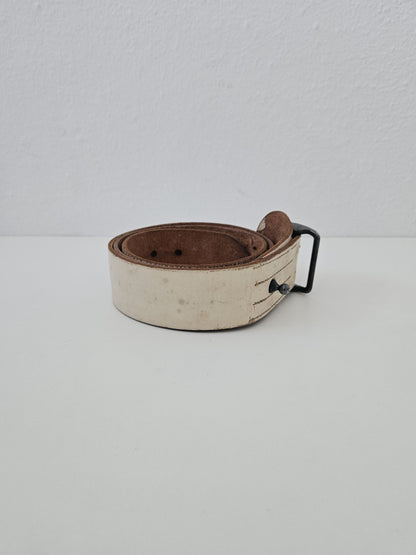 Archive y2k Maison Martin Margiela artisanal handpainted leather belt