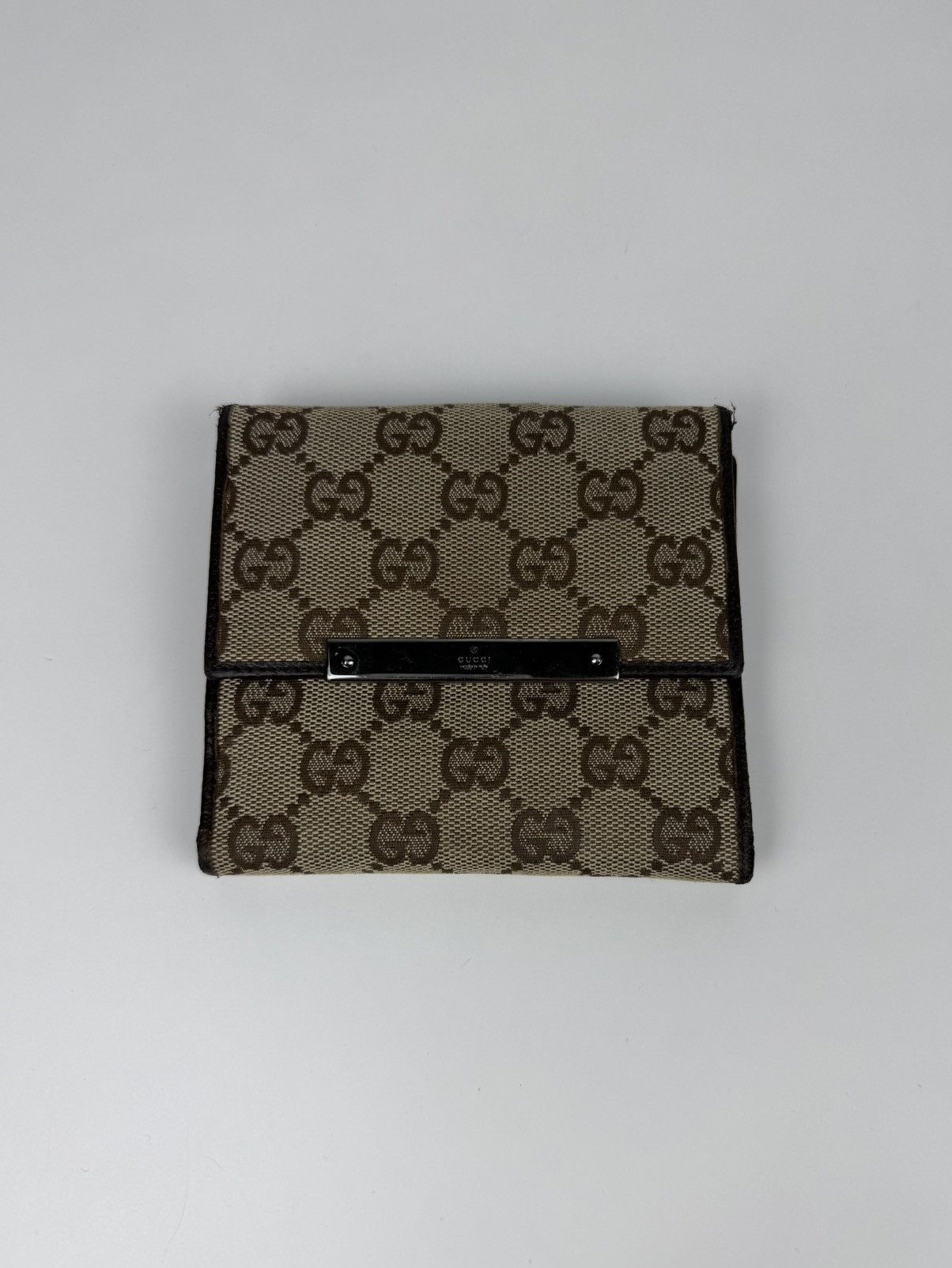 Gucci GG monogram canvas trifold wallet