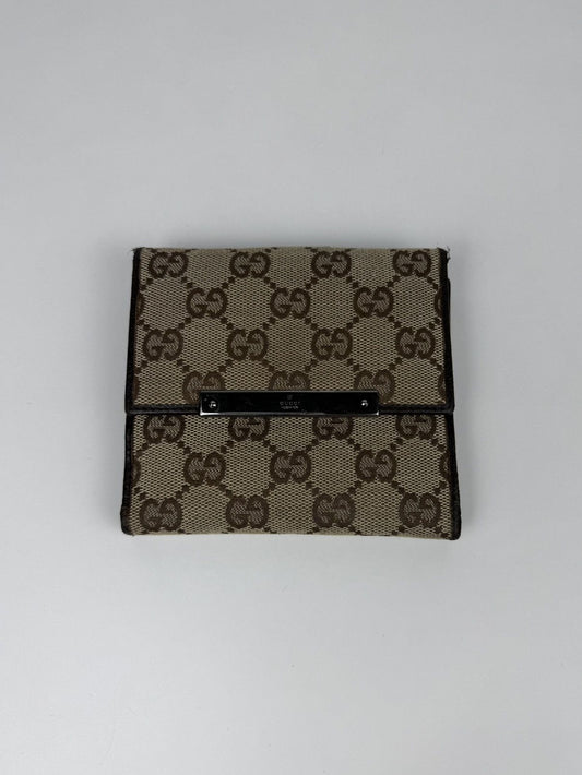 Gucci GG monogram canvas trifold wallet