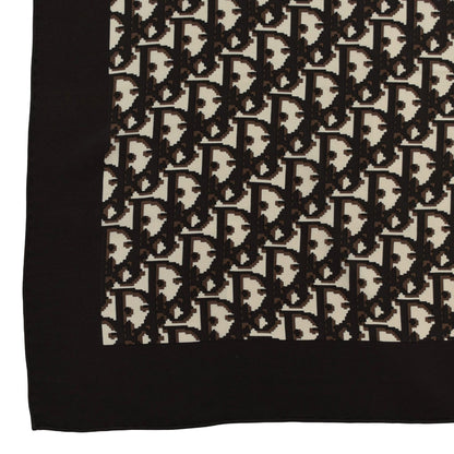 Vintage Dior trotter silk scarf brown