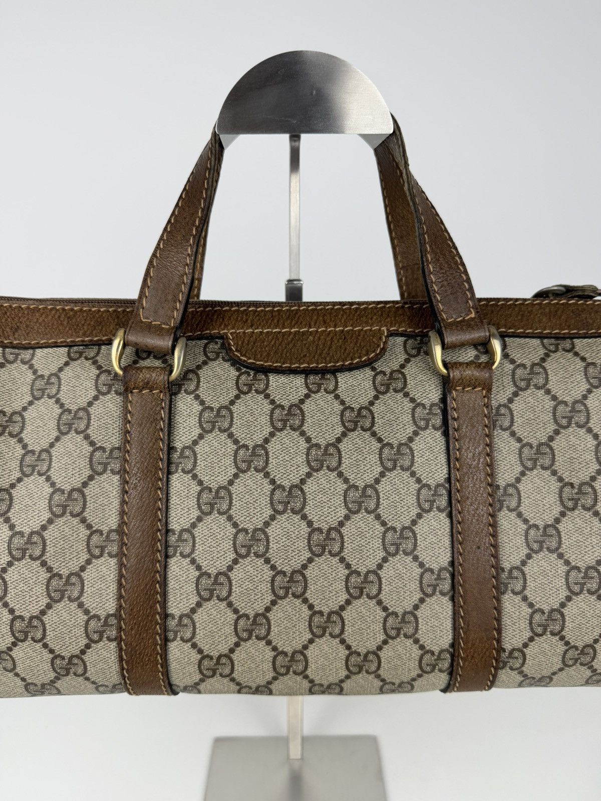 Vintage 70s Gucci monogram mini boston bag