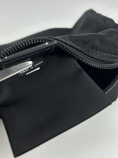 Prada nylon triangle logo mini pouch