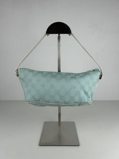 Vintage y2k Gucci monogram canvas boat bag pochette
