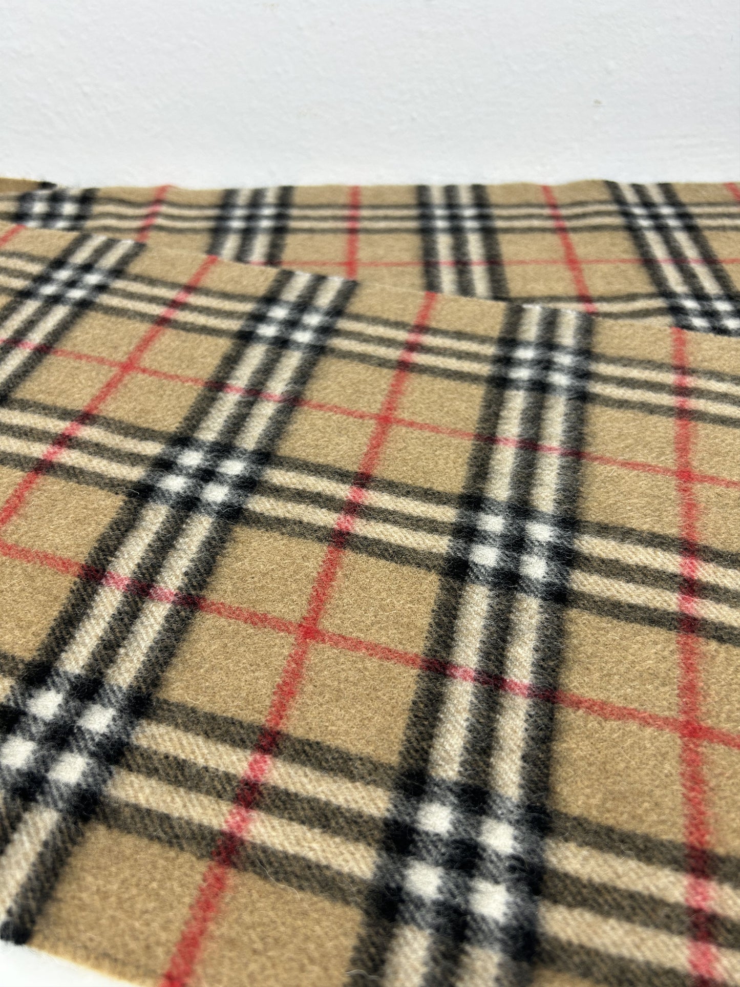Vintage Burberry nova check cashmere scarf