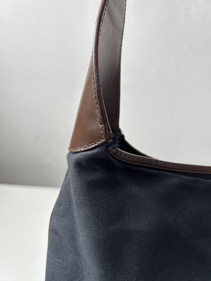 Vtg y2k Gucci by Tom Ford jackie web canvas and leather handbag