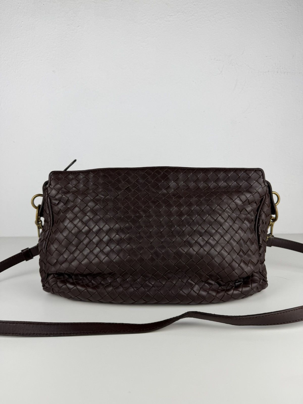 Bottega Veneta intrecciato leather shoulder/ crossbody bag