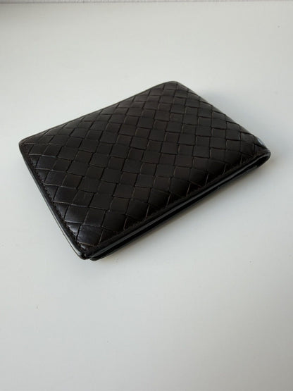 Bottega Veneta intrecciato leather bifold wallet