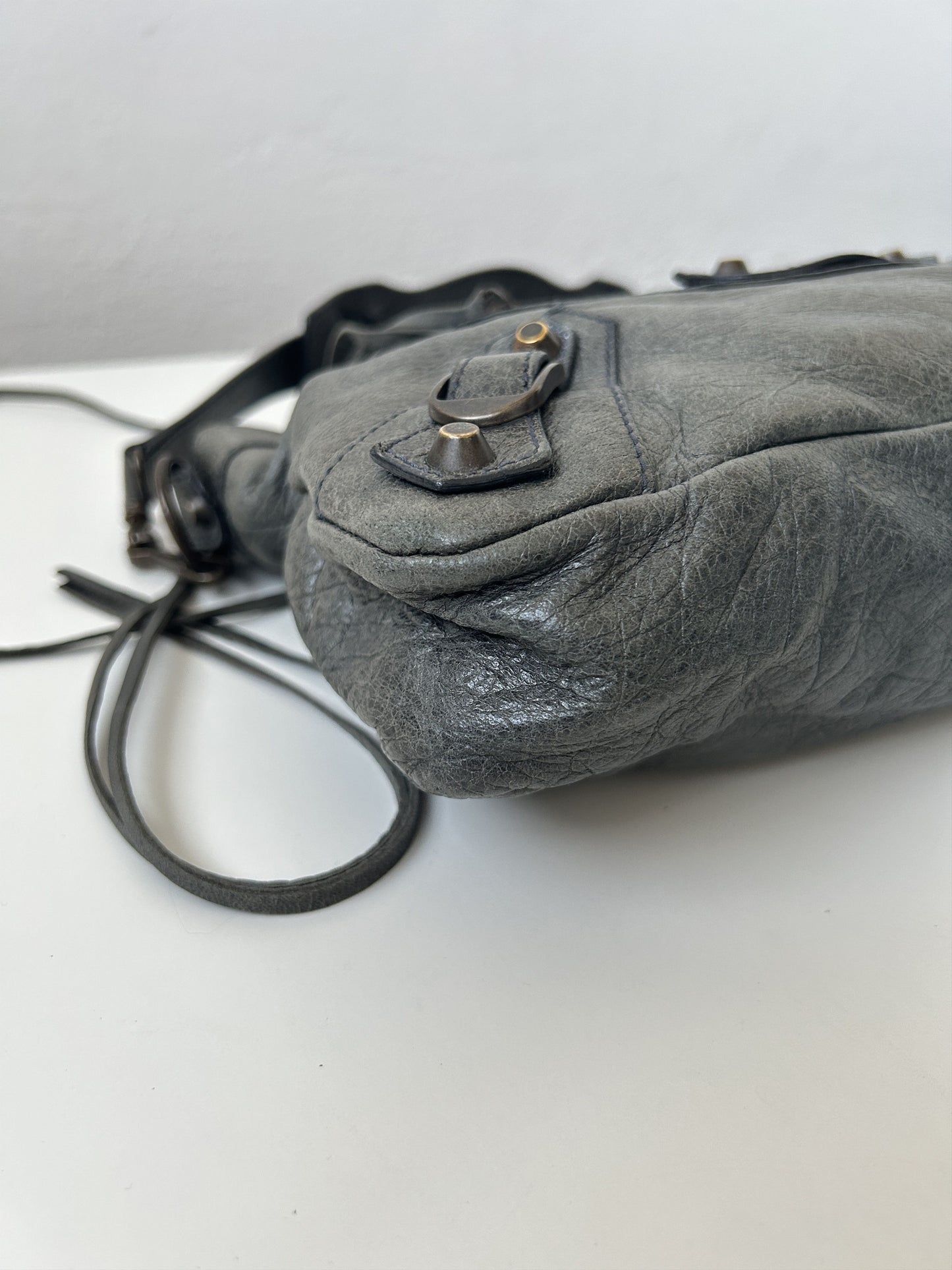 Balenciaga first bag in dark gray