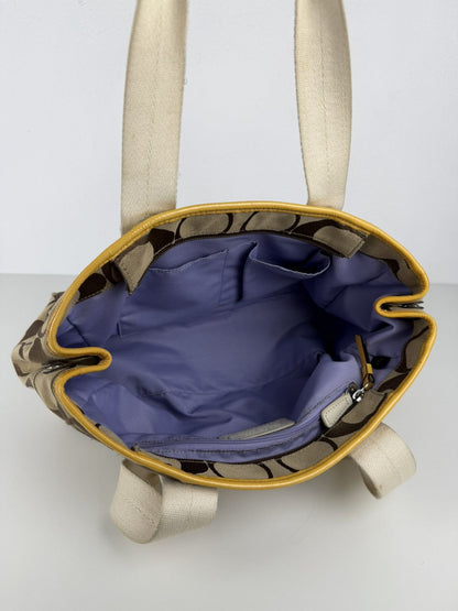 Coach signature daisy tote bag