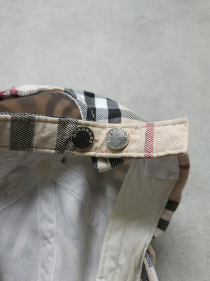Vintage y2k burberry nova check hat cap