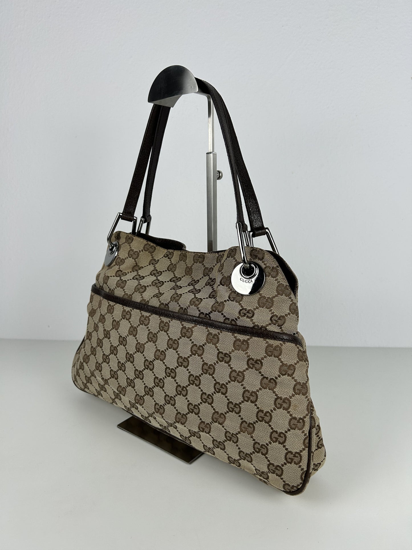 Gucci gg monogram canvas tote bag