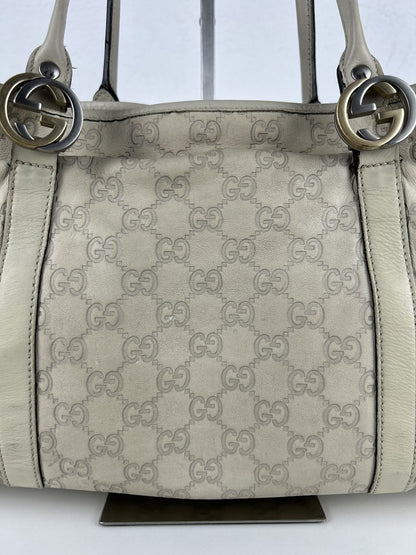Gucci guccissima twins leather monogram tote bag