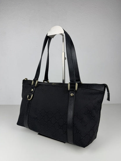 Gucci abbey GG monogram canvas tote