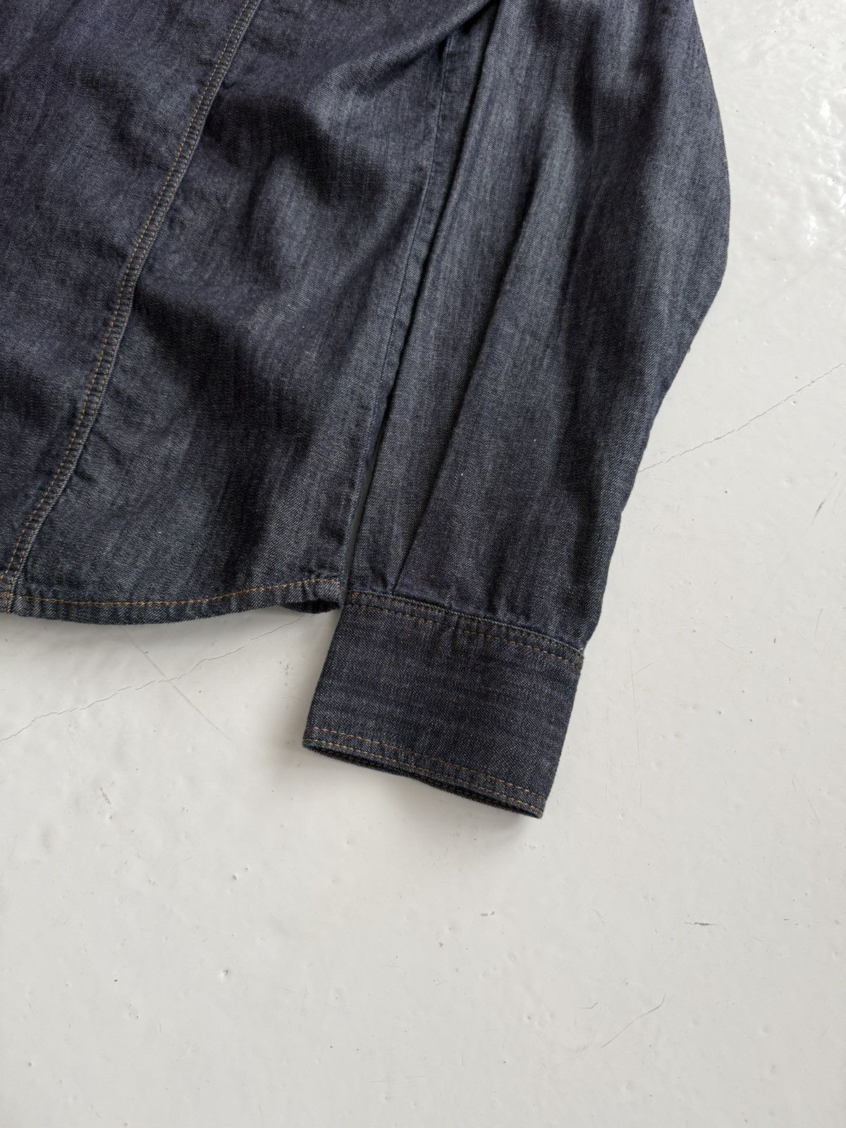 SS2016 Philipp Plein Marlon denim shirt Acapulco blue