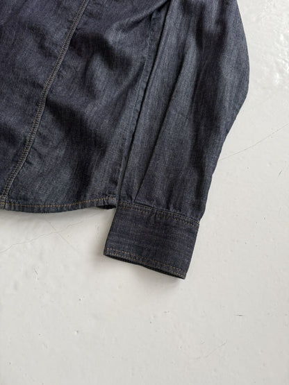 SS2016 Philipp Plein Marlon denim shirt Acapulco blue