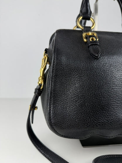 Miu miu madras leather mini boston bag
