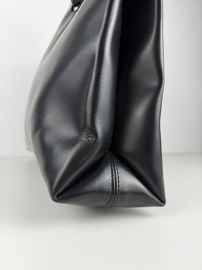 SS2000 Jean Paul Gaultier city panier leather tote bag