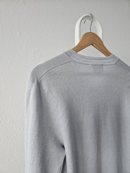 Vintage Hermes cashmere cotton blend v neck pullover