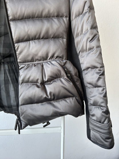 Burberry high collar belted short puffer jacket