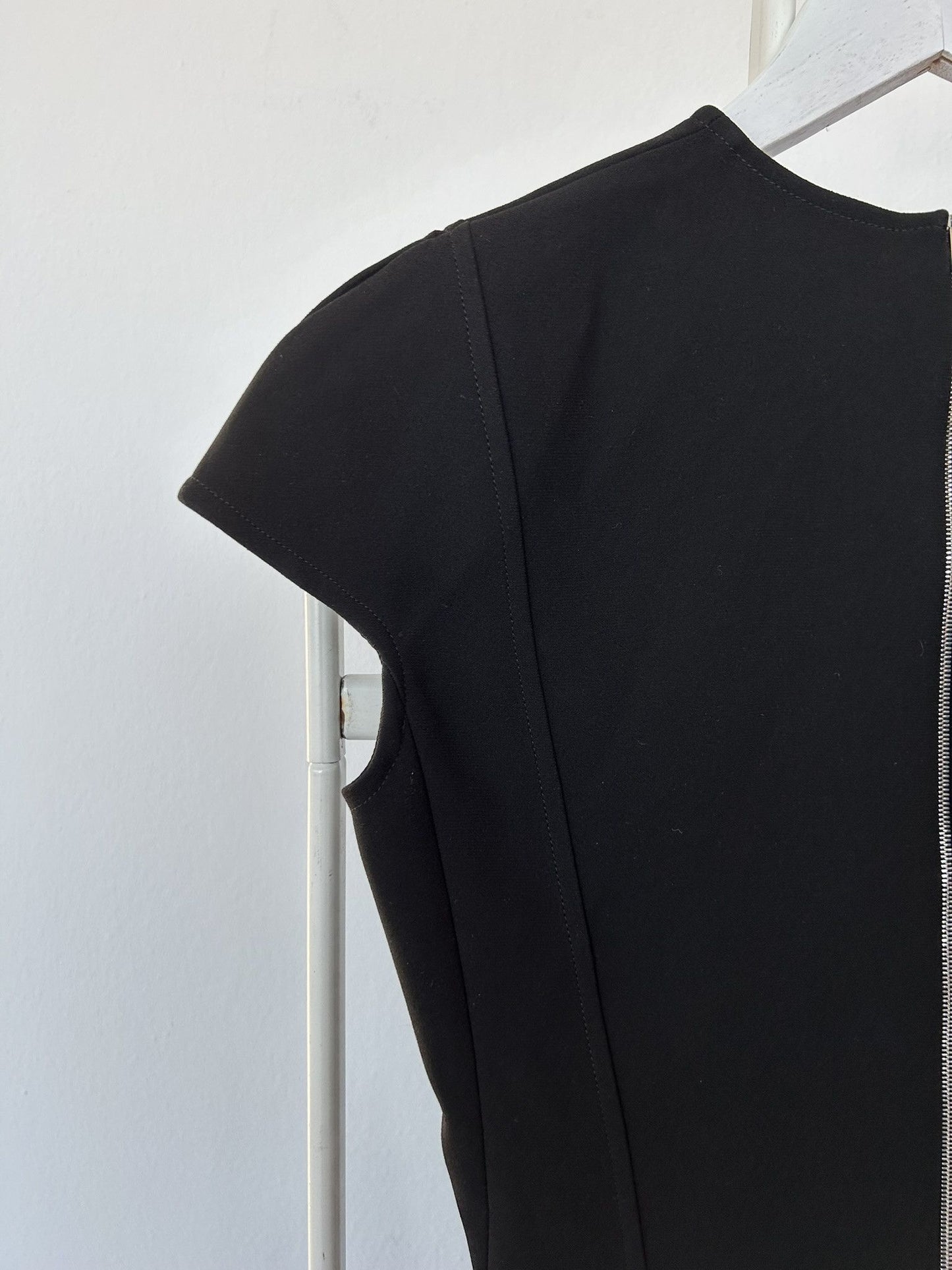 Victoria Beckham black cocoon midi dress