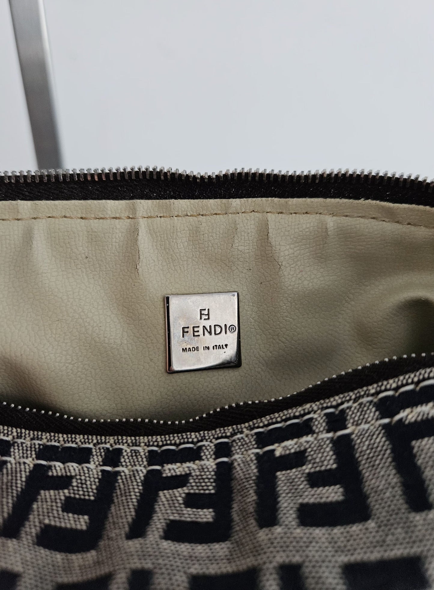 Fendi zucchino ff monogram canvas mini bag pochette