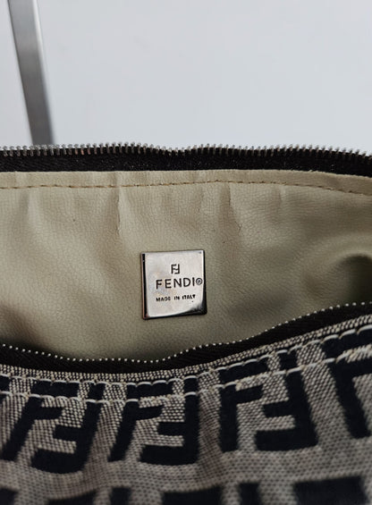 Fendi zucchino ff monogram canvas mini bag pochette