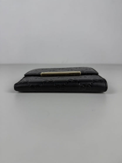 Gucci guccissima leather trifold wallet