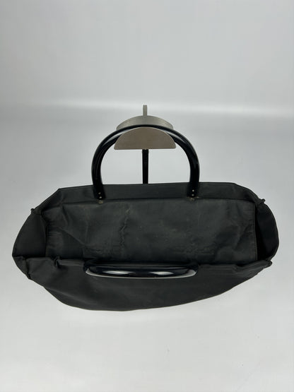 Vintage y2k prada nylon triangle logo plastic handle bag