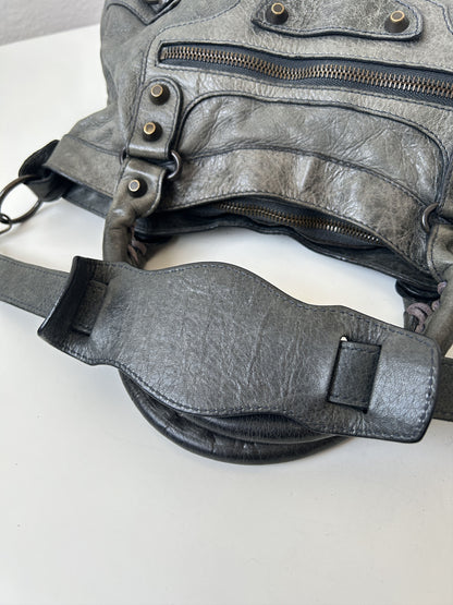 Balenciaga first bag in dark gray