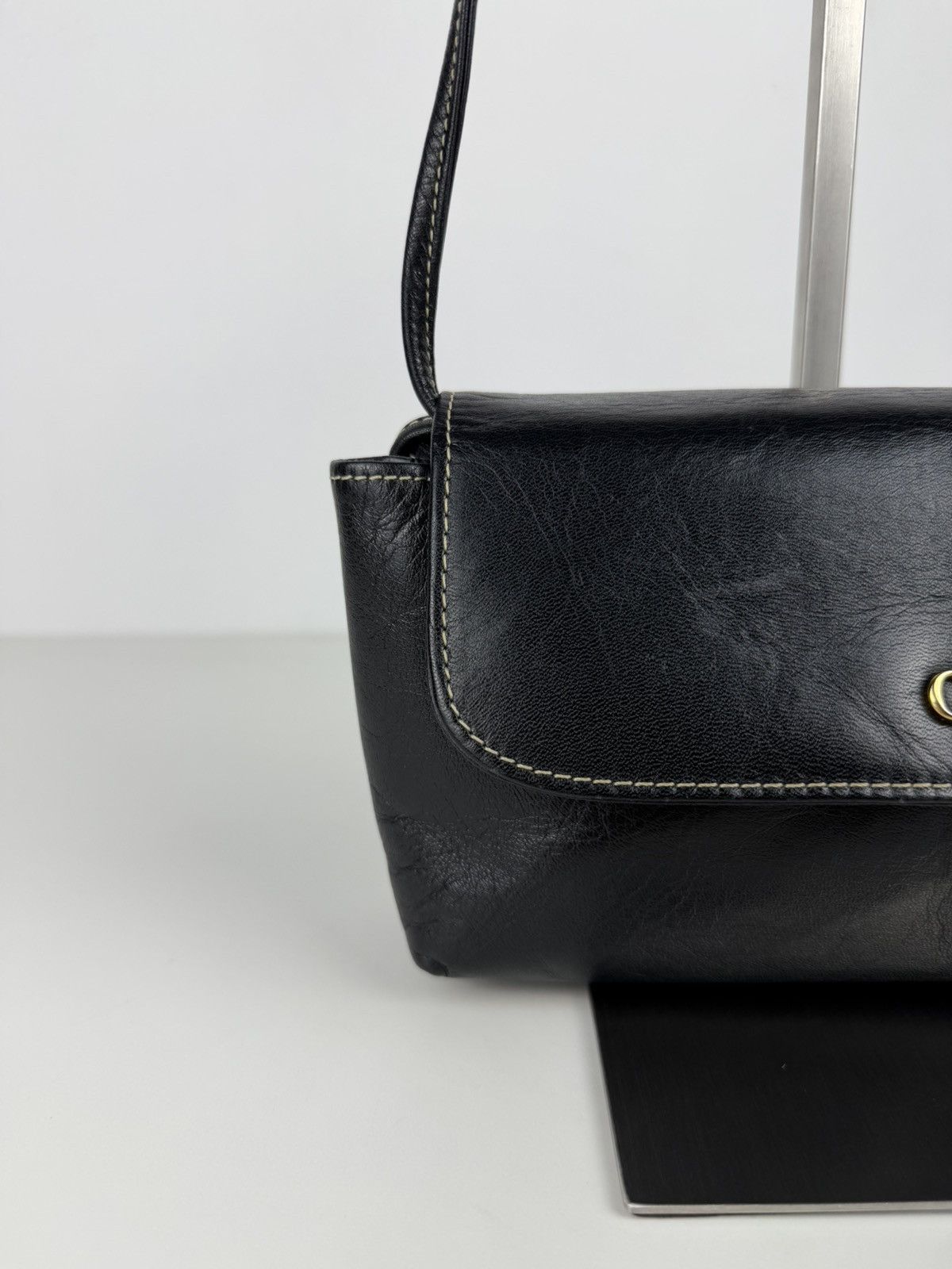 Vintage 80s Christian Dior leather shoulder/ crossbody bag