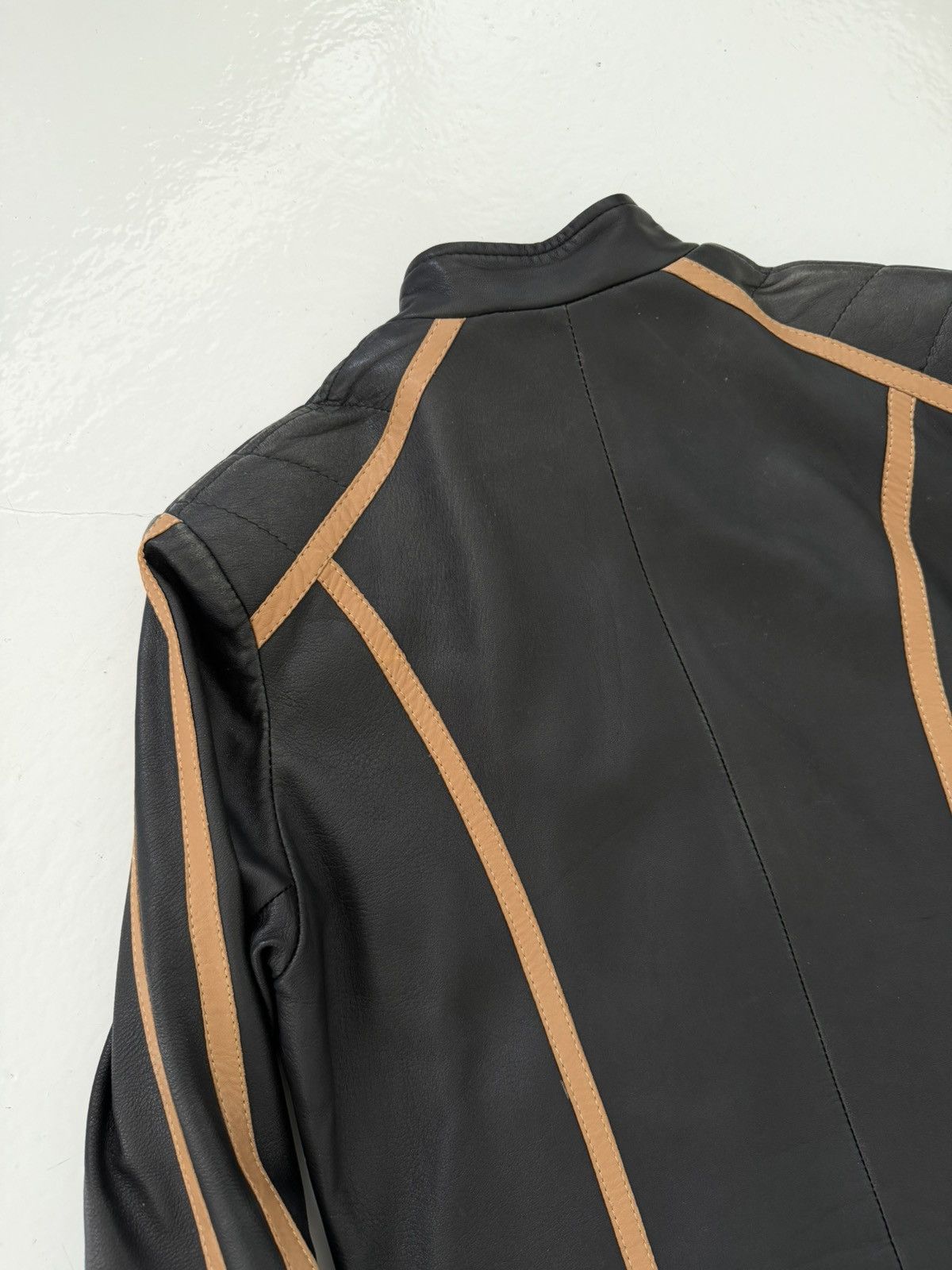 Vintage biker leather jacket