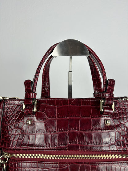 Vintage Y2k Cavalli class embossed leather handbag