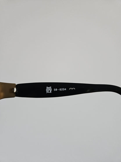 Vtg Jean Paul Gaultier 58-6204 big logo oval sunglasses