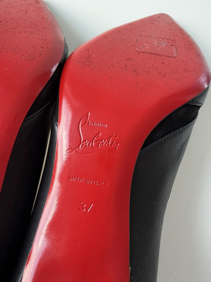 Christian Louboutin eklectica 55 mixed leather kitten heels