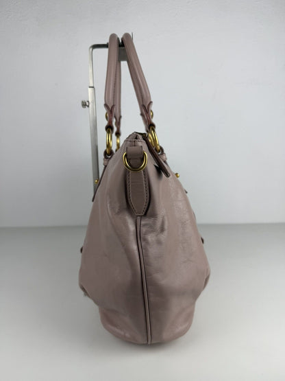 Miu Miu vitello top zip tote bag