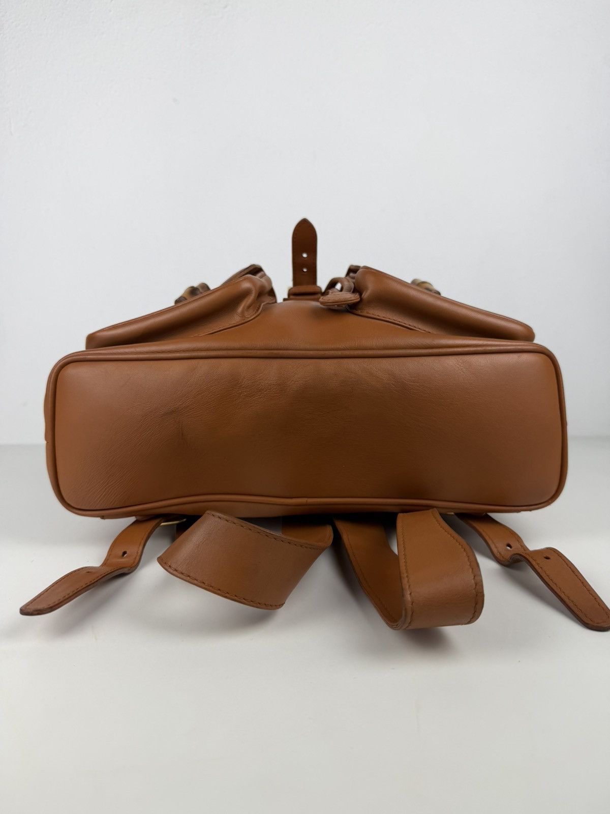 Vintage 80s Gucci bamboo cargo backpack